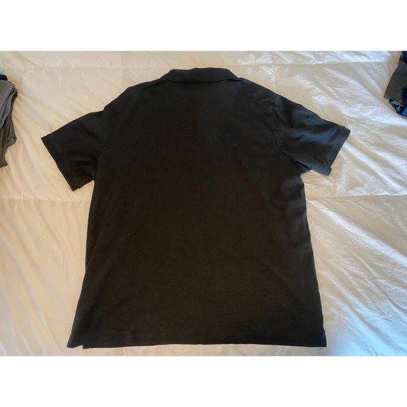 Ralph Lauren Polo Mens XL Gray Collar 2 Button T-Shirt White Horse - Picture 4 of 4